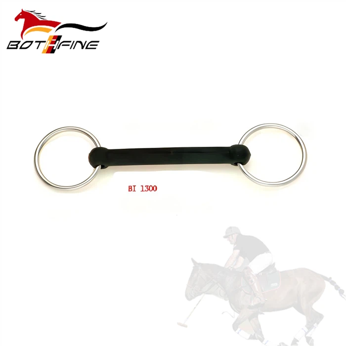 Hard Rubber straight bar Snaffle Bits