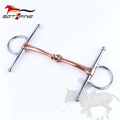 Teljes arcú réz pasztilla snaffle bit